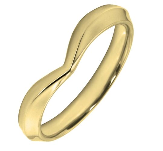 3mm Shaped Wedding Ring | W532